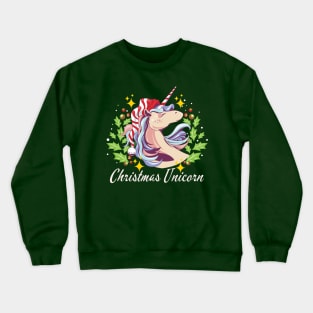 Cute Christmas Unicorn Crewneck Sweatshirt